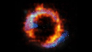 Image of gravitationally lensed galaxy PJ0116-24
